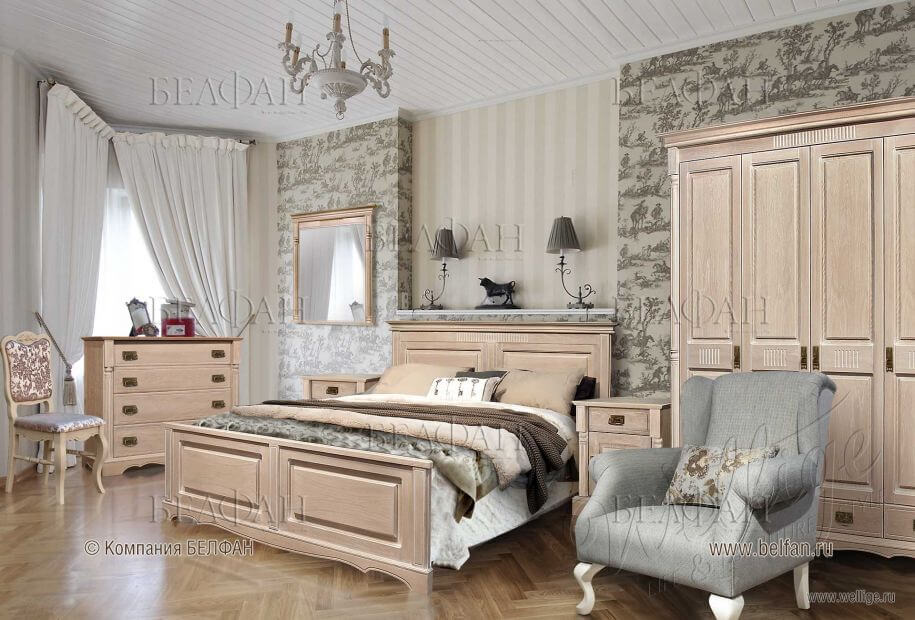 Мягкая мебель не является обязательной для спальни в стиле «классика»