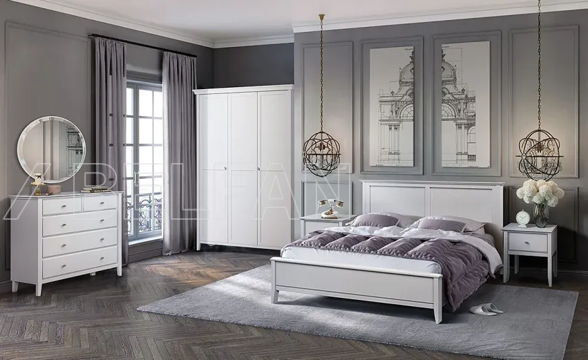 Спальня «Адель» #2. Цвет: светлый серый Спальня «Адель» #2