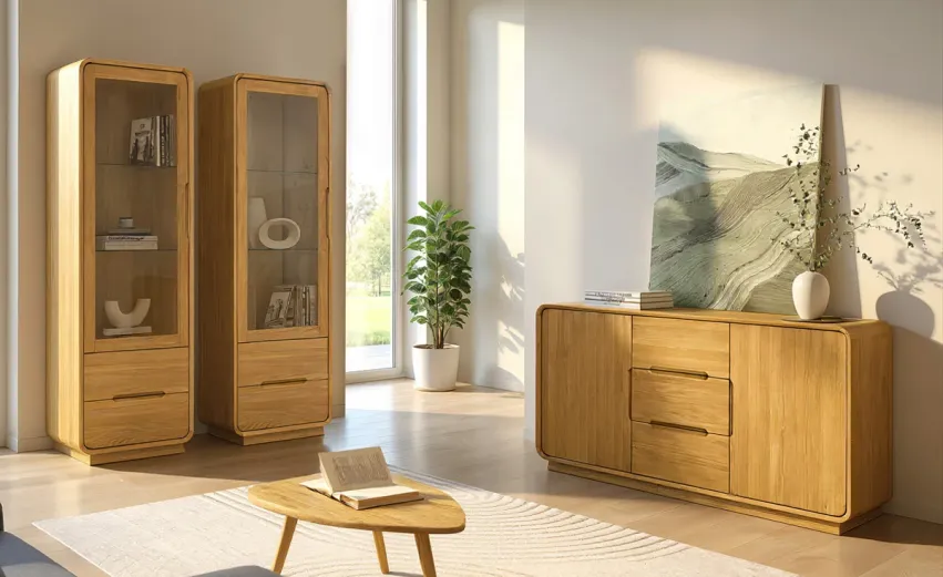 Гостиная «Монблан» #1. Цвет: бейц-масло Гостиная «Монблан» #1