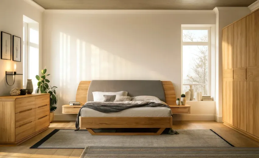 Спальня «Монблан» #3. Цвет: бейц-масло Спальня «Монблан» #3