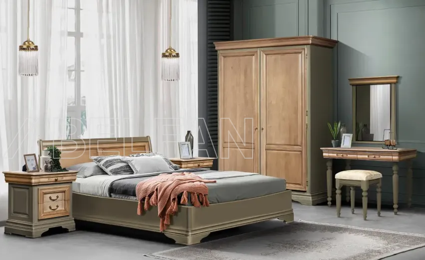 Спальня «Оливия» #2. Цвет: олива Спальня «Оливия» #2