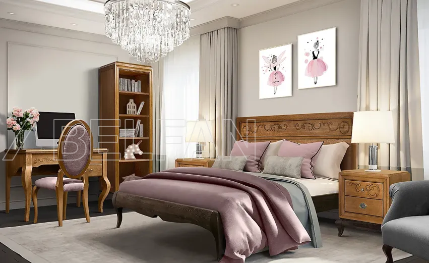 Детская «Соната» #2. Цвет: коньяк с тёмной патиной + горький шоколад Детская «Соната» #2