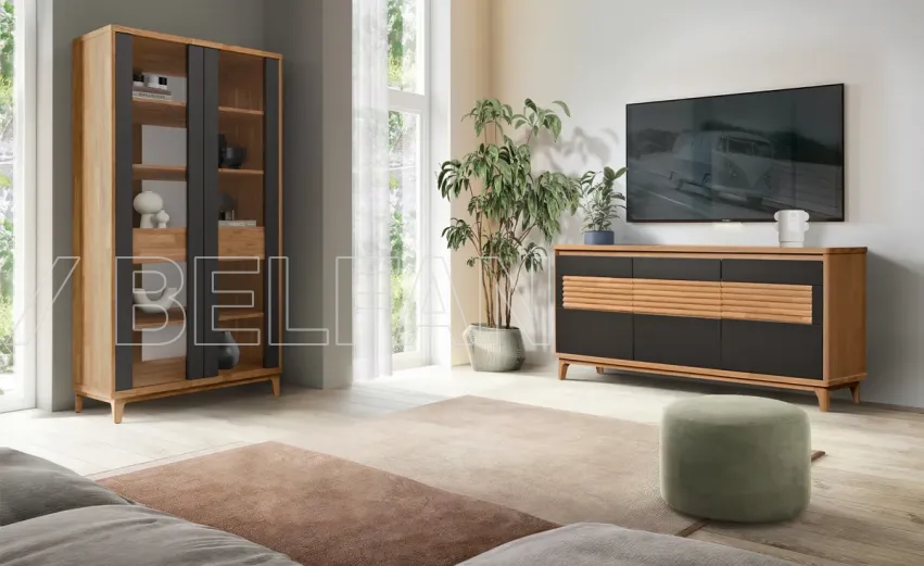 Гостиная «Wallstreet» #5. Цвет: бейц-масло + антрацит Гостиная «Wallstreet» #5