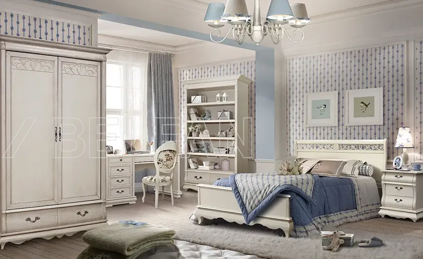 Детская «Оскар» #1. Цвет: белая эмаль с тёмной патиной Детская «Оскар» #1