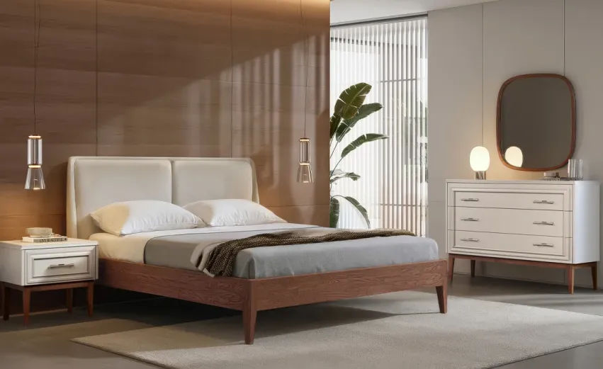 Спальня «Сакраменто» #6. Цвет: марципан, орех Спальня «Сакраменто» #6