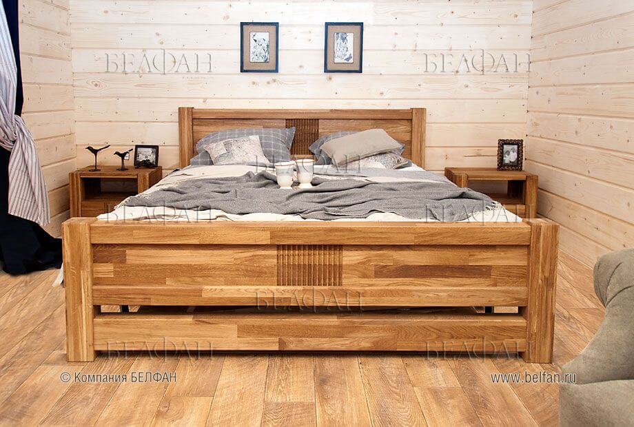 Современные деревянные кровати из массива дерева